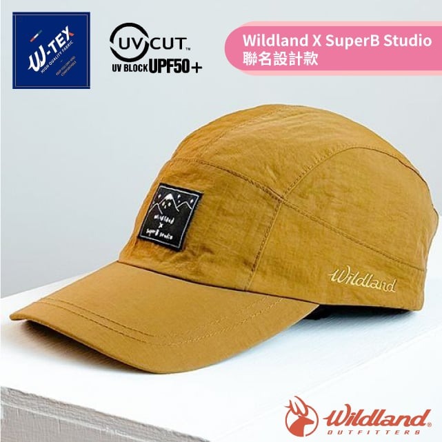 【荒野 WildLand & 山小貓】聯名款 機能防水山小帽.棒球帽.防晒遮陽帽.鴨舌帽/M1080-195 薑茶✿30E010